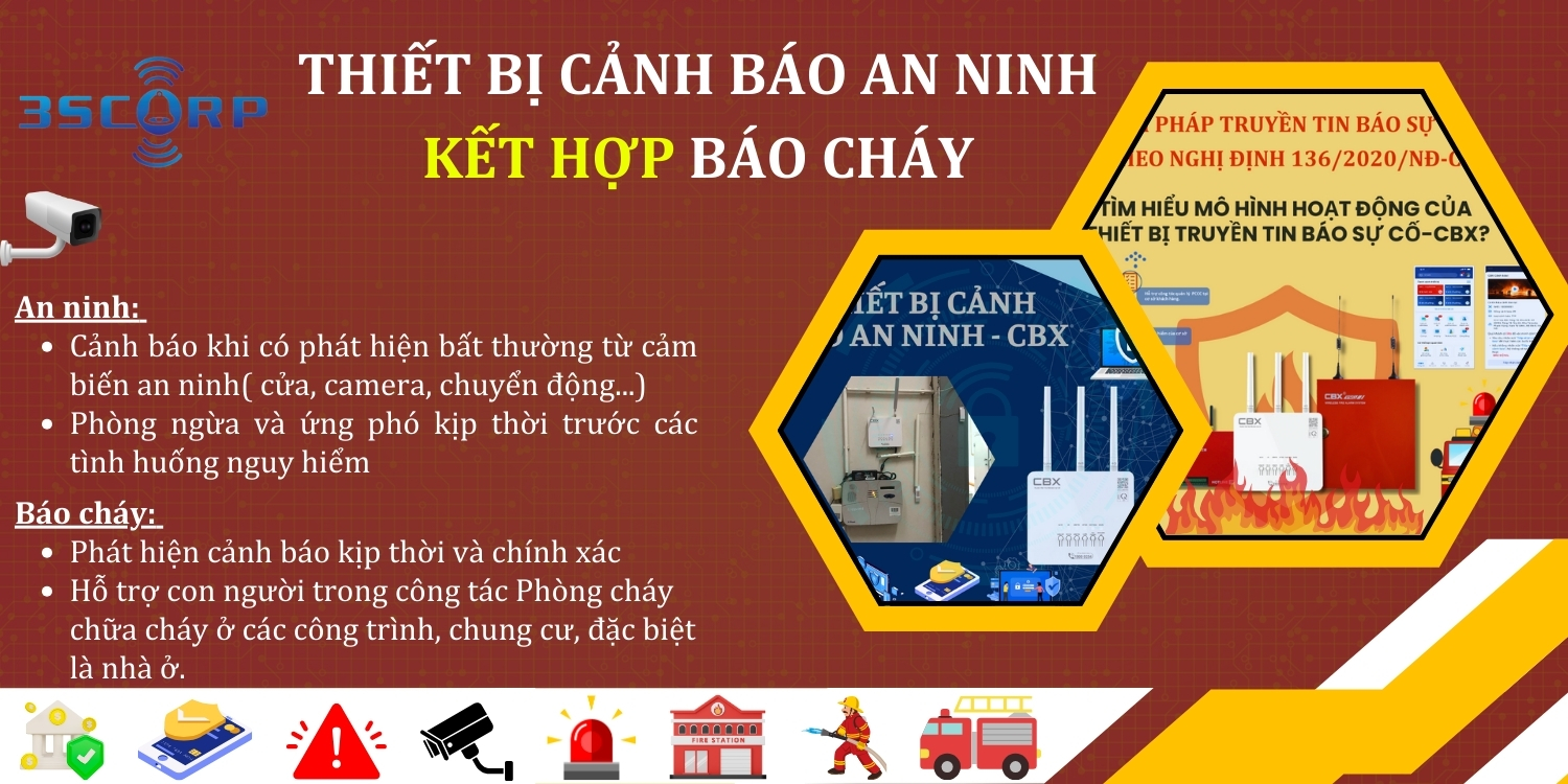 Thiet bi canh bao an ninh ket hop bao chay