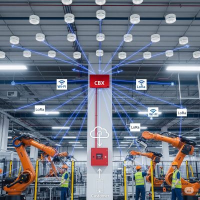 nha xuong robot