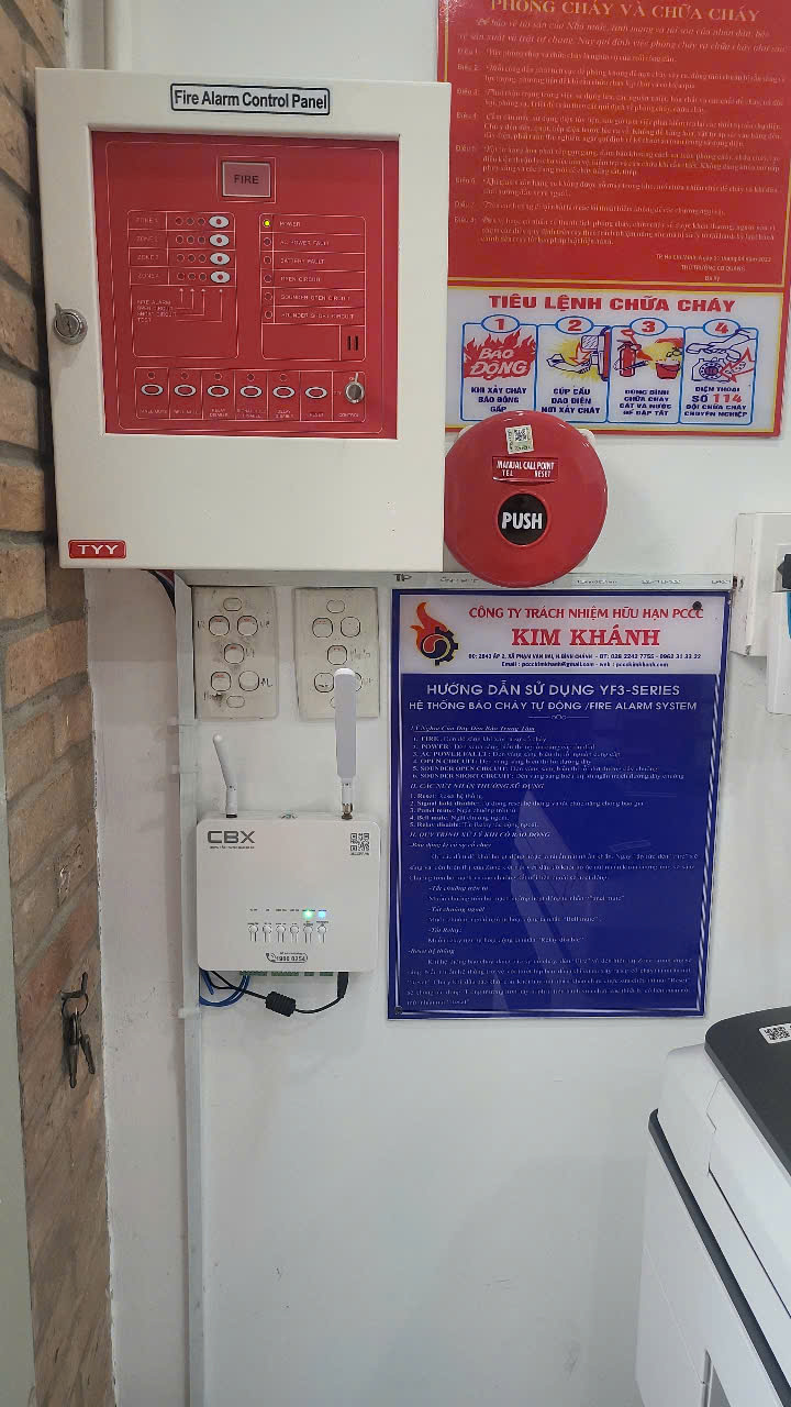Mua Thiết Bị Truyền Tin Báo Cháy Ở Đâu Uy Tín? 6 Hình ảnh lắp đặt thiết bị truyền tin báo cháy tại cơ sở 5